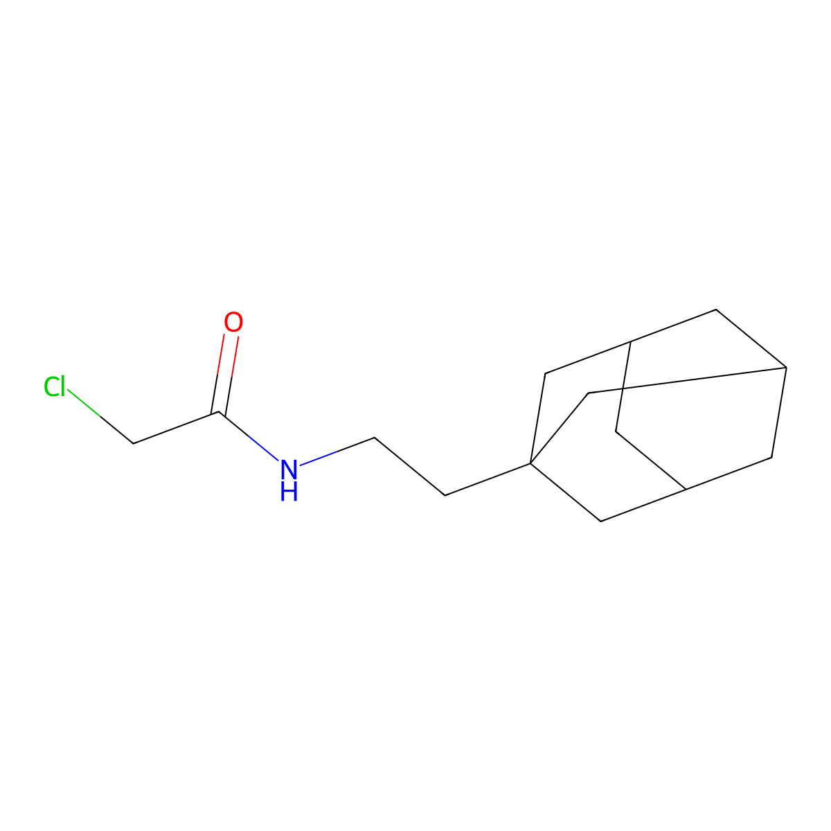 N-[2-(Adamantan-1-YL)ethyl]-2-chloroacetamide molecular structure, CAS 747411-35-4