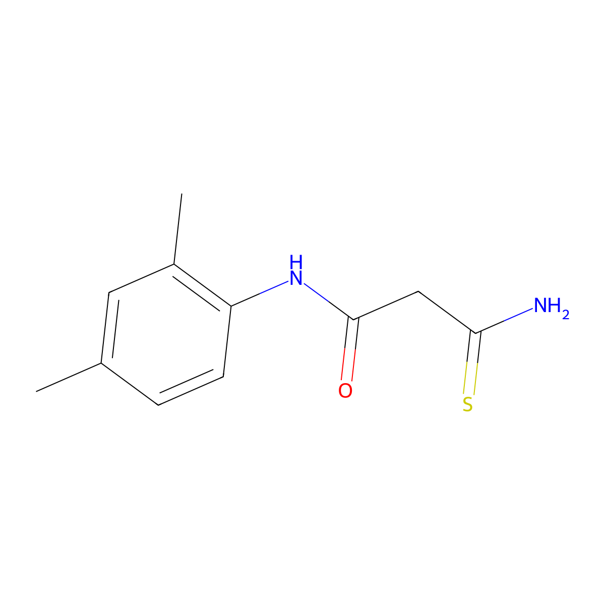 2-carbamothioyl-N-(2,4-dimethylphenyl)acetamide molecular structure, CAS 747411-45-6