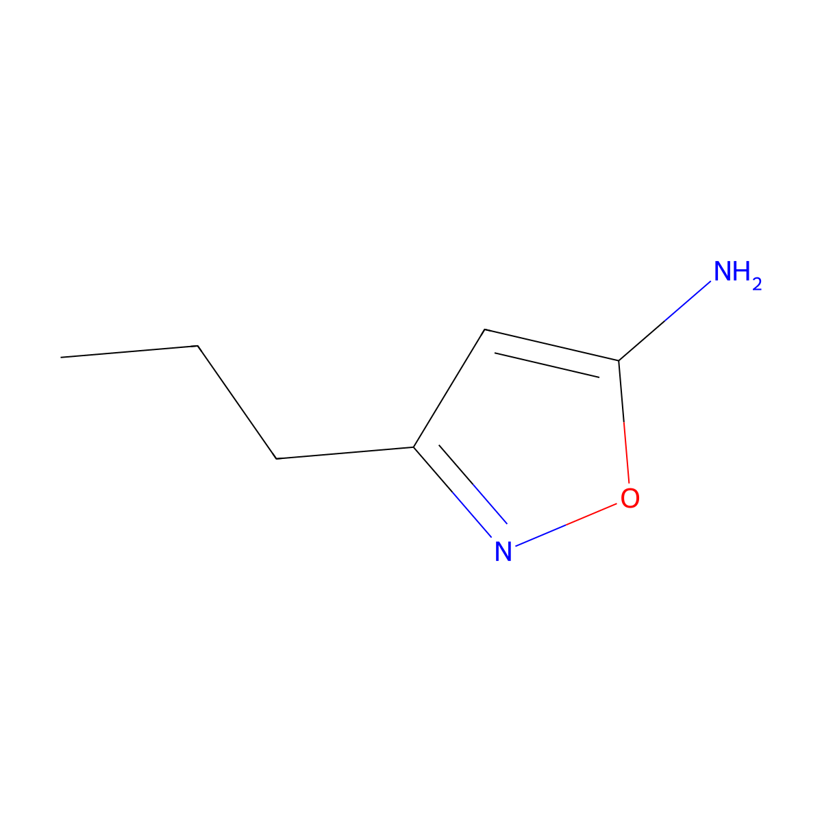 3-Propyl-1,2-oxazol-5-amine molecular structure, CAS 747411-47-8