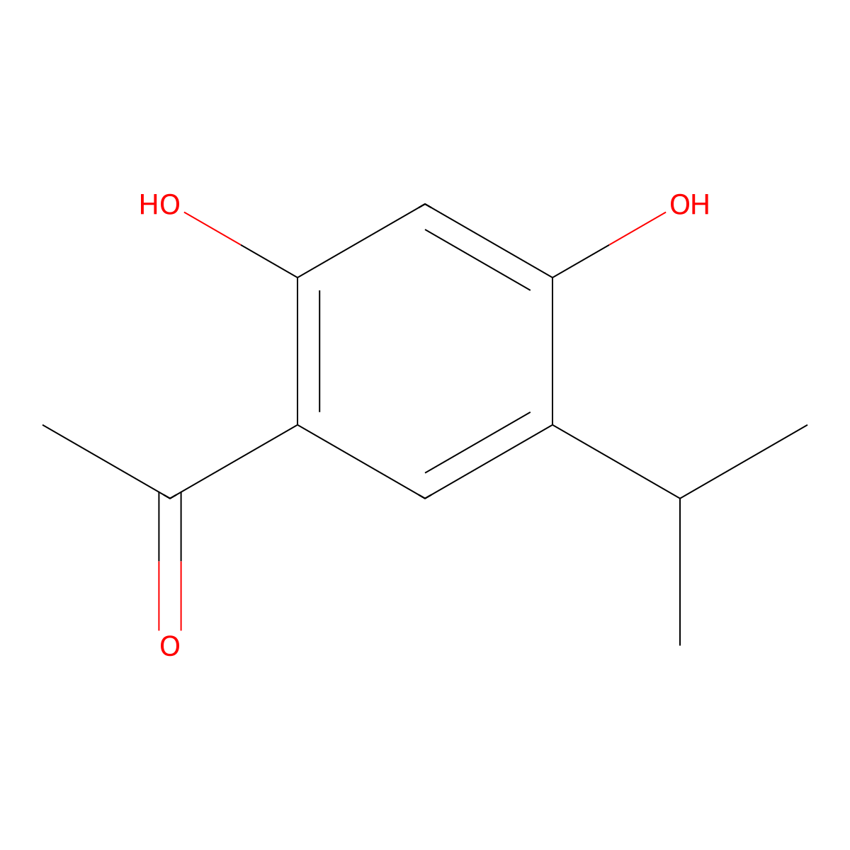 1-(2,4-Dihydroxy-5-isopropylphenyl)ethanone molecular structure, CAS 747414-17-1