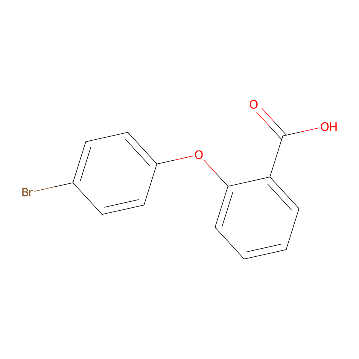 2-(4-Bromophenoxy)benzoic acid molecular structure, CAS 74744-77-7