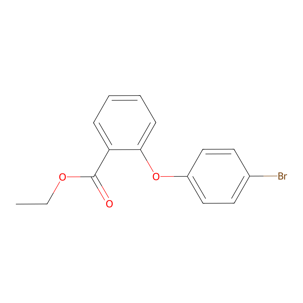 Ethyl 2-(4-bromo-phenoxy)-benzoate molecular structure, CAS 74744-78-8