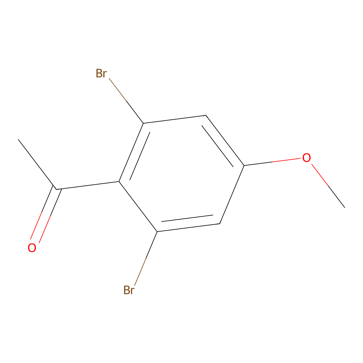 1-(2,6-Dibromo-4-methoxyphenyl)ethanone molecular structure, CAS 74746-05-7