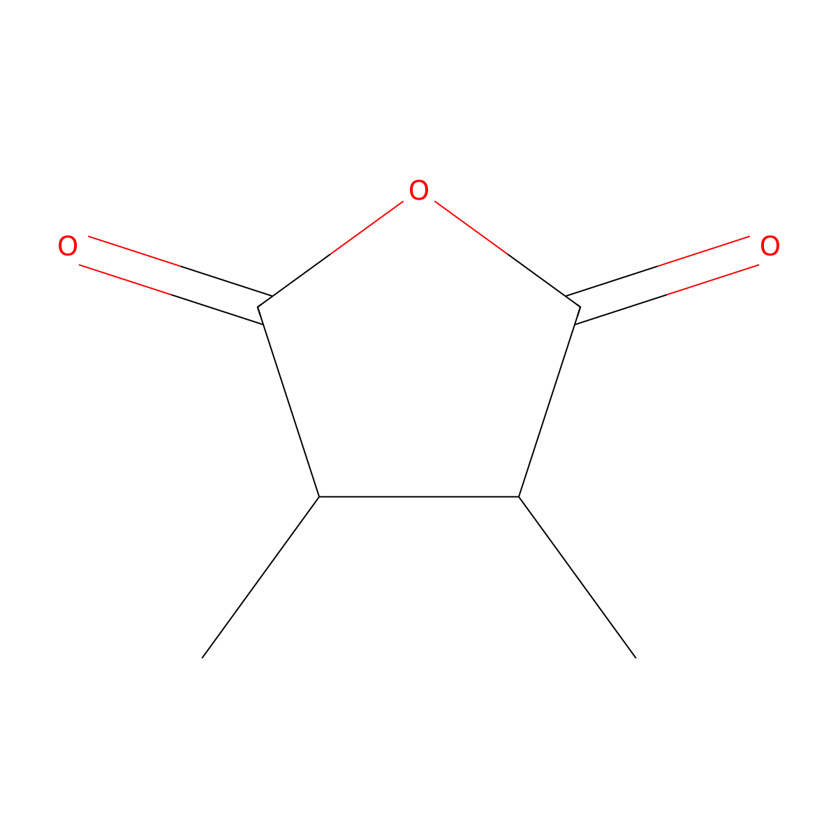 2,3-Dimethylsuccinic anhydride molecular structure, CAS 7475-92-5