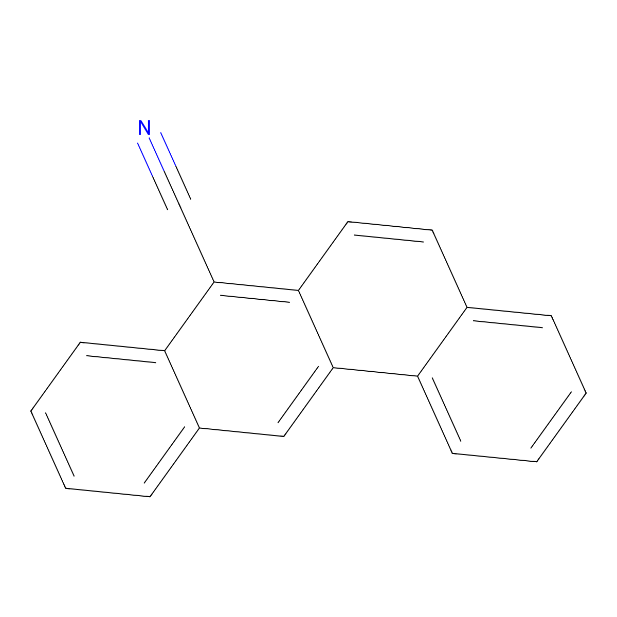 Benz[a]anthracene, 7-cyano- molecular structure, CAS 7476-08-6