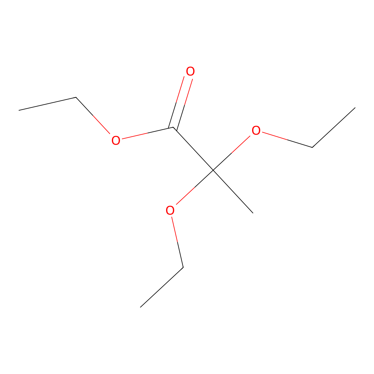 Ethyl 2,2-diethoxypropionate molecular structure, CAS 7476-20-2