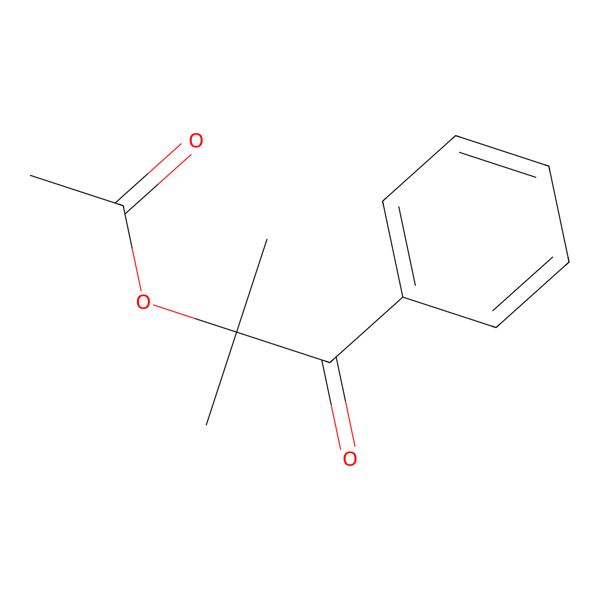 1-Propanone, 2-(acetyloxy)-2-methyl-1-phenyl- molecular structure, CAS 7476-41-7