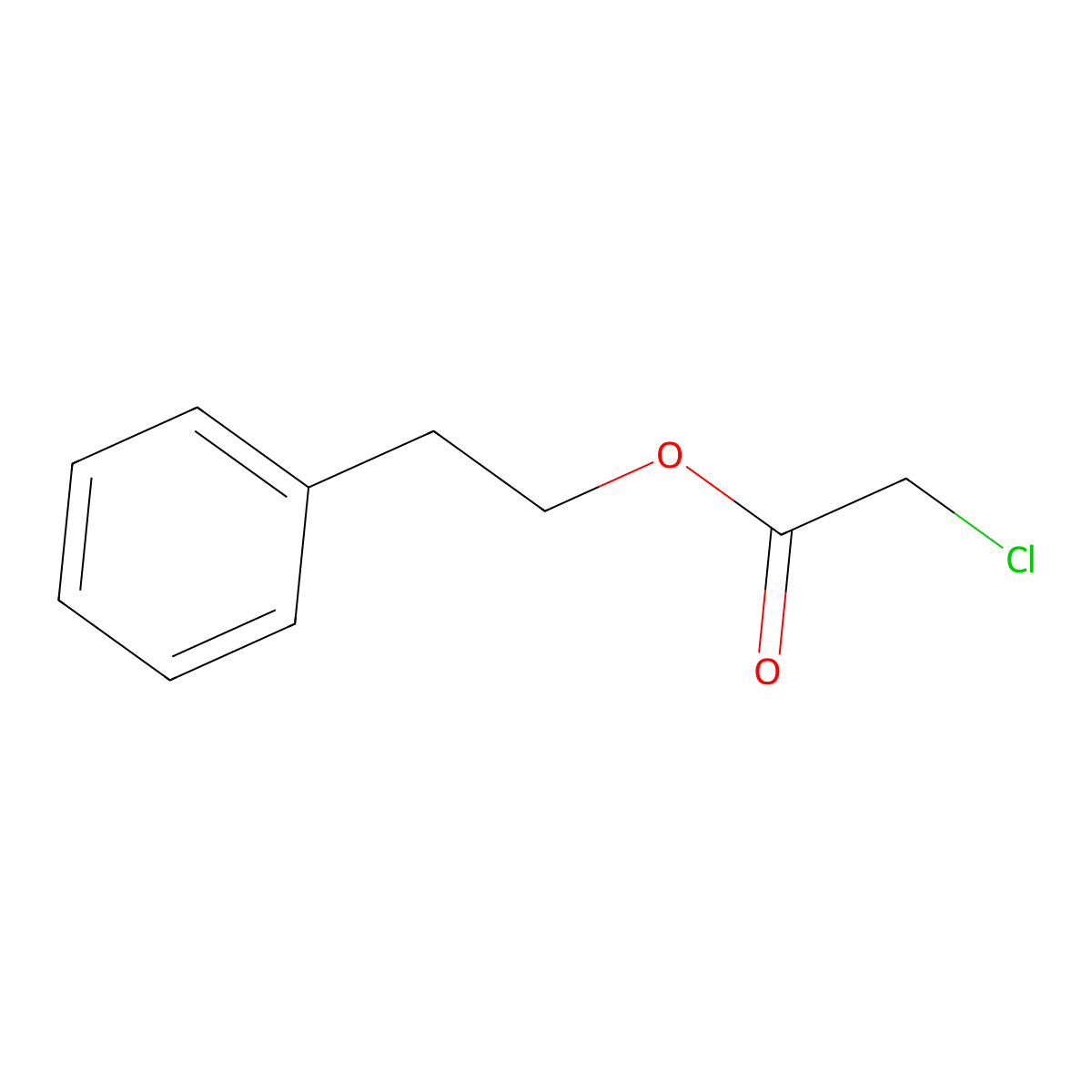 2-Phenylethyl chloroacetate molecular structure, CAS 7476-91-7