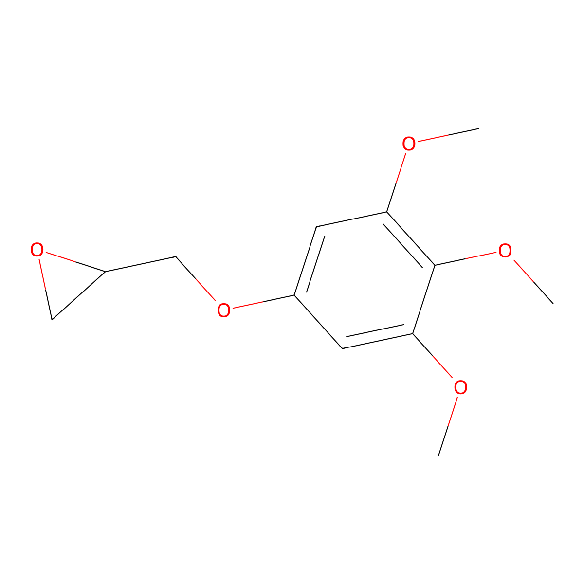 [(3,4,5-Trimethoxyphenoxy)methyl]oxirane molecular structure, CAS 74760-14-8