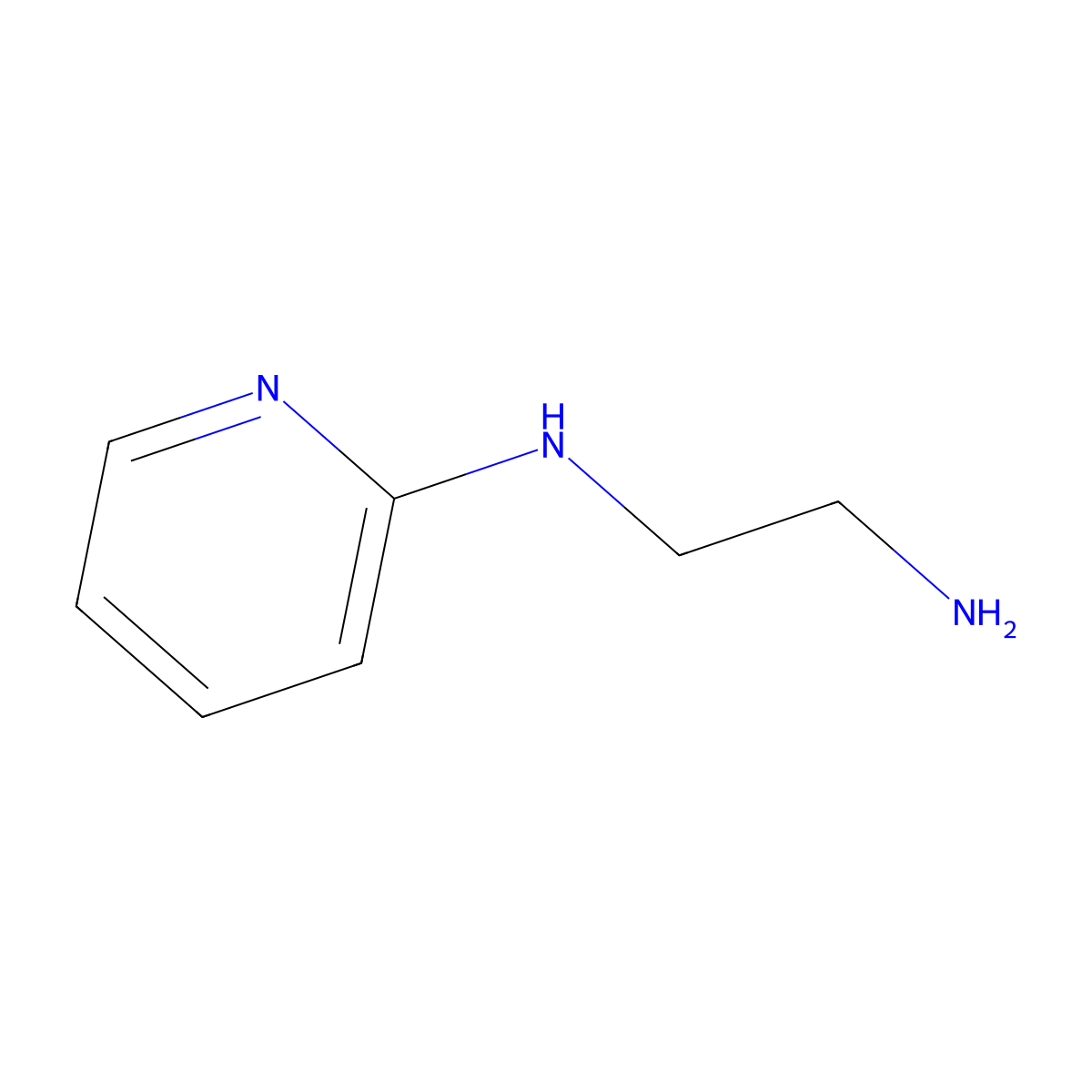 N~1~-(Pyridin-2-yl)ethane-1,2-diamine molecular structure, CAS 74764-17-3