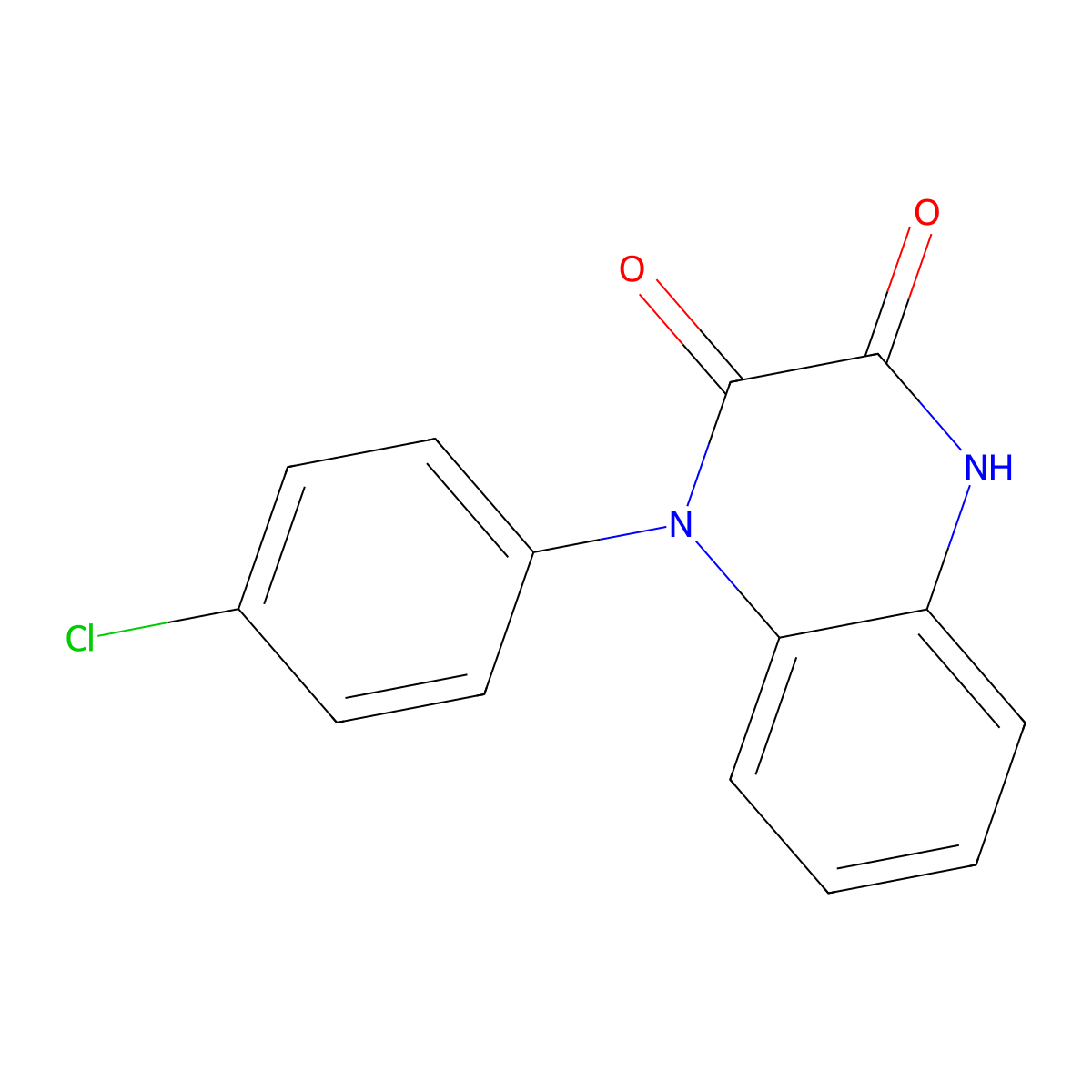 1-(4-Chlorophenyl)-3-hydroxy-1,2-dihydroquinoxalin-2-one molecular structure, CAS 74769-78-1
