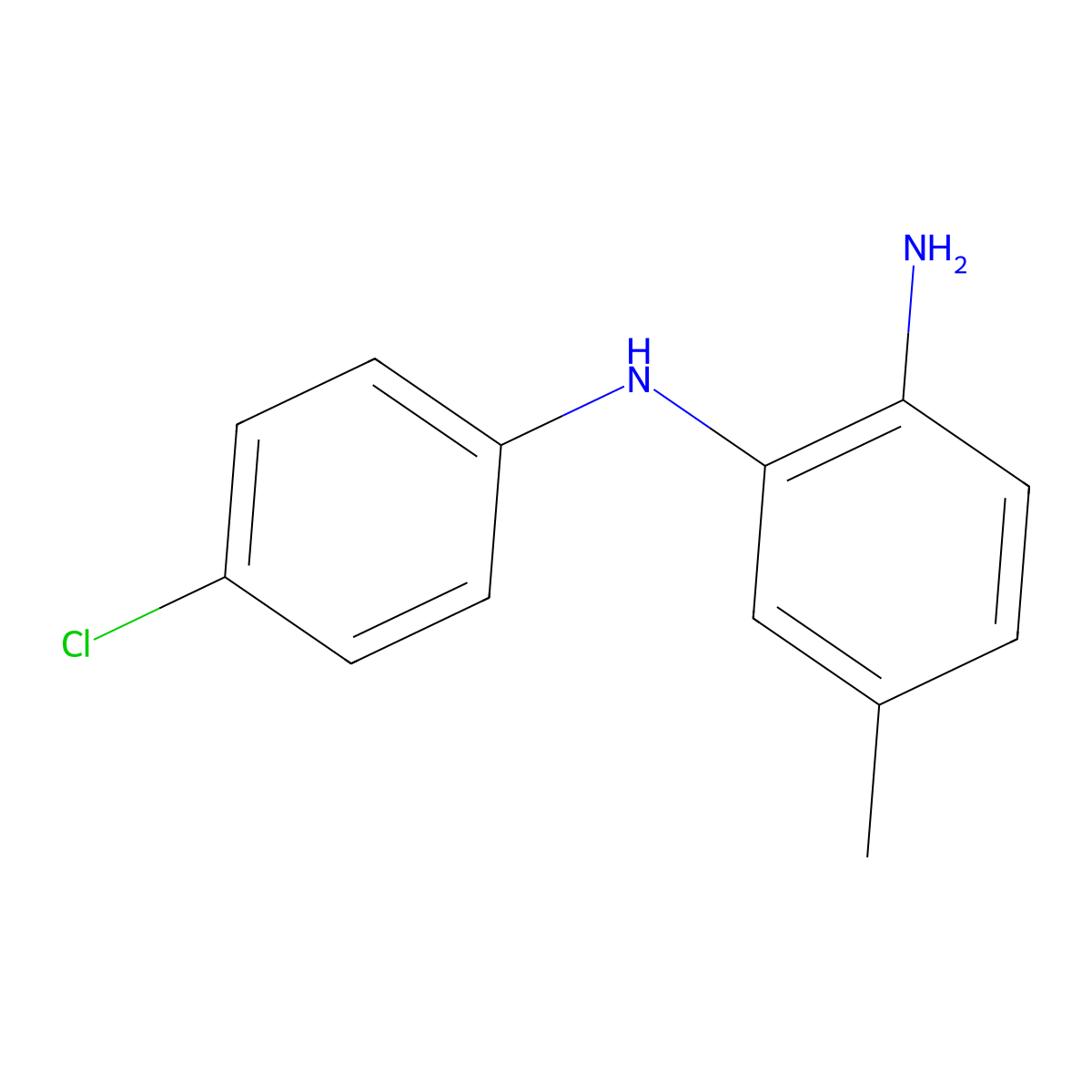 N1-(4-Chlorophenyl)-5-methylbenzene-1,2-diamine molecular structure, CAS 74769-84-9