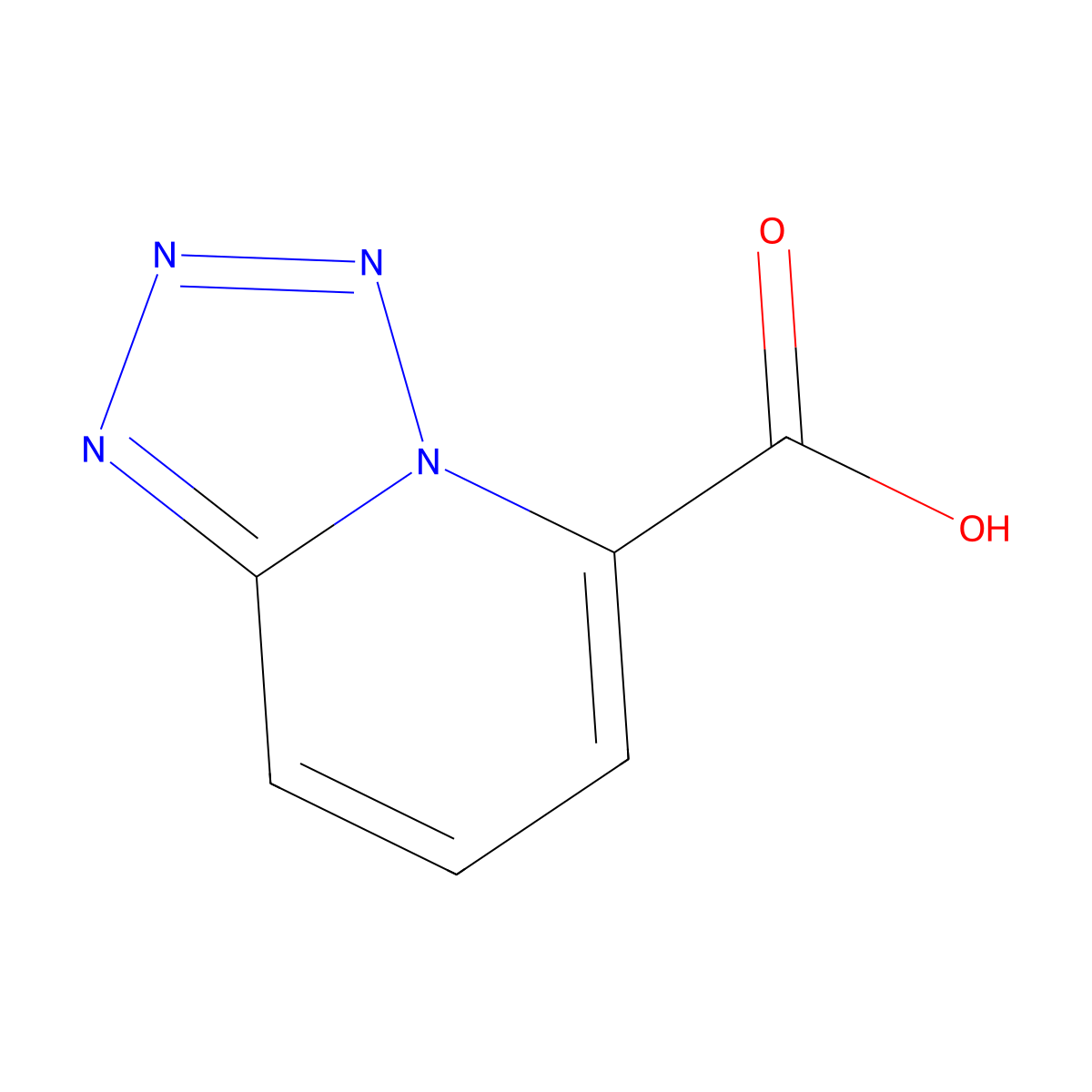Tetrazolo[1,5-a]pyridine-5-carboxylic acid molecular structure, CAS 7477-12-5