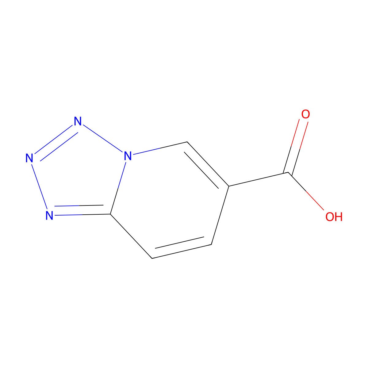 (1,2,3,4)Tetrazolo(1,5-a)pyridine-6-carboxylic acid molecular structure, CAS 7477-13-6