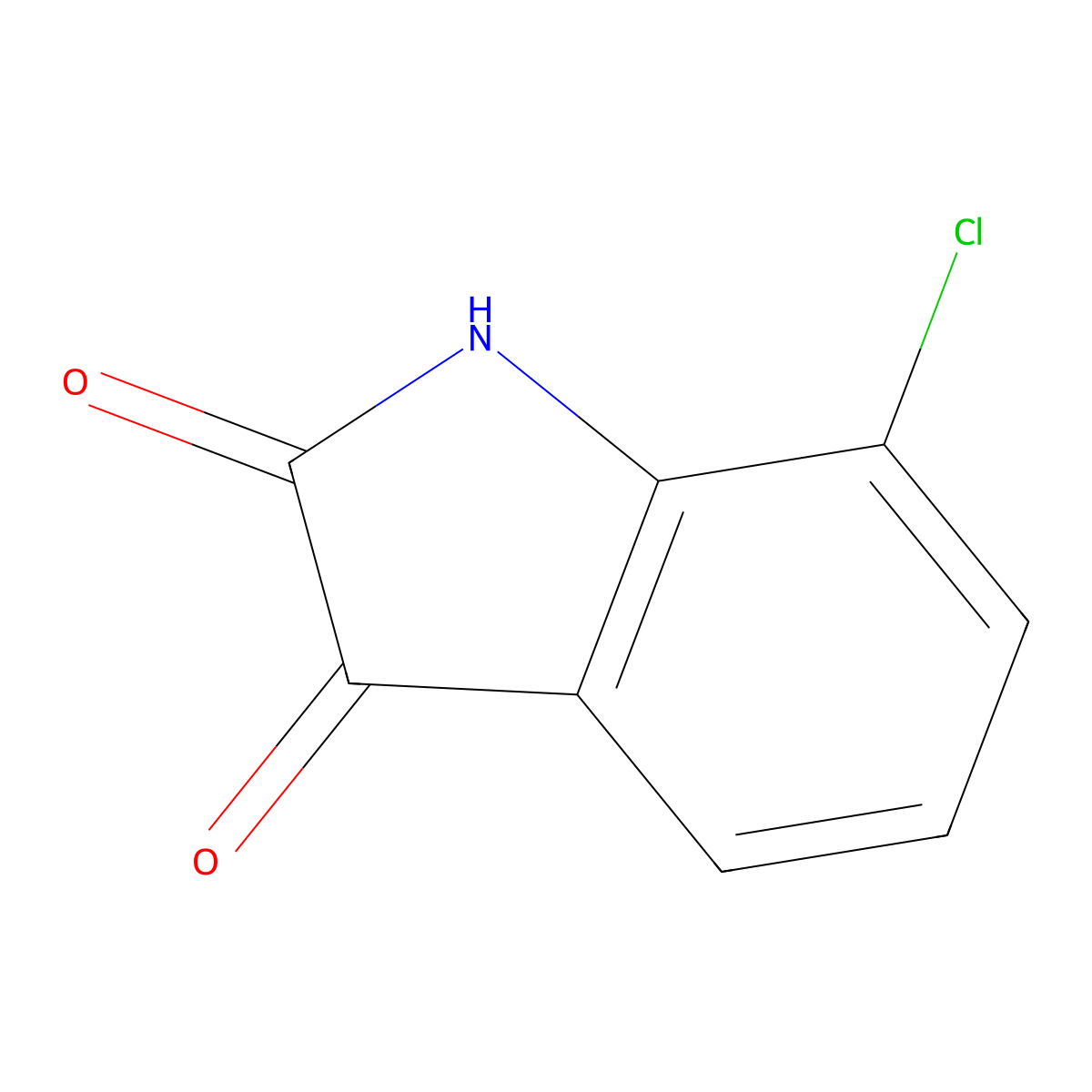 7-Chloroisatin molecular structure, CAS 7477-63-6