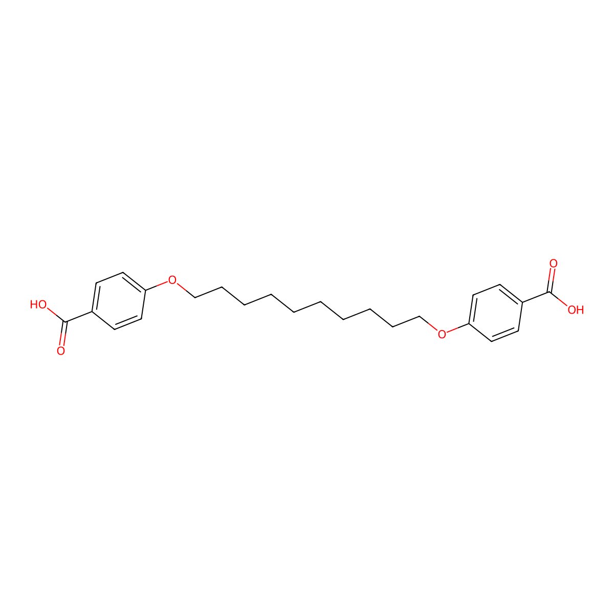 1,10-Bis(4-carboxyphenoxy)decane molecular structure, CAS 74774-61-1