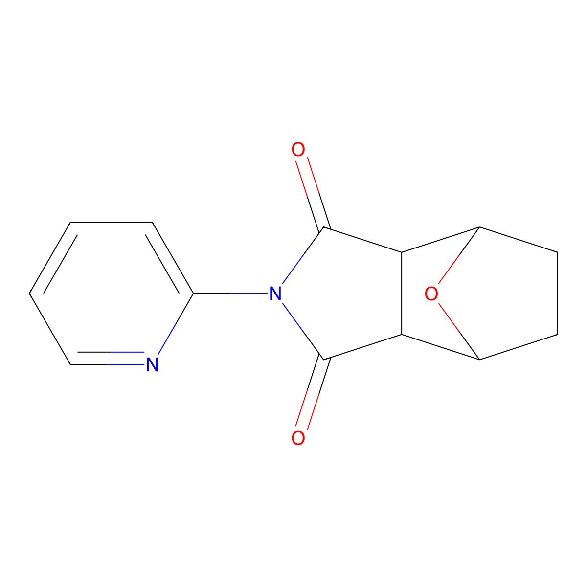 2-(Pyridin-2-yl)hexahydro-1h-4,7-epoxyisoindole-1,3(2h)-dione molecular structure, CAS 7478-98-0