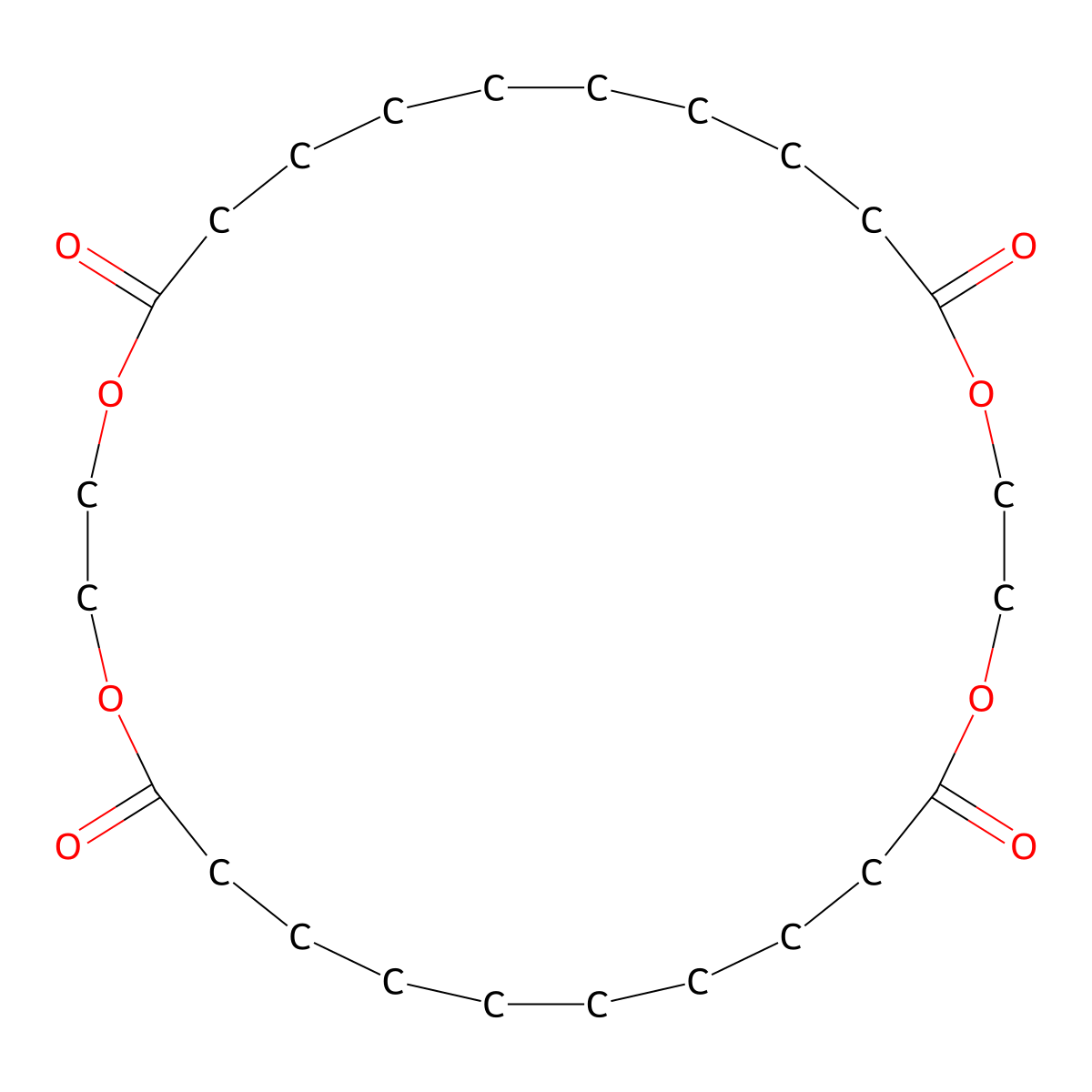 1,4,15,18-Tetraoxacyclooctacosane-5,14,19,28-tetrone molecular structure, CAS 74783-03-2