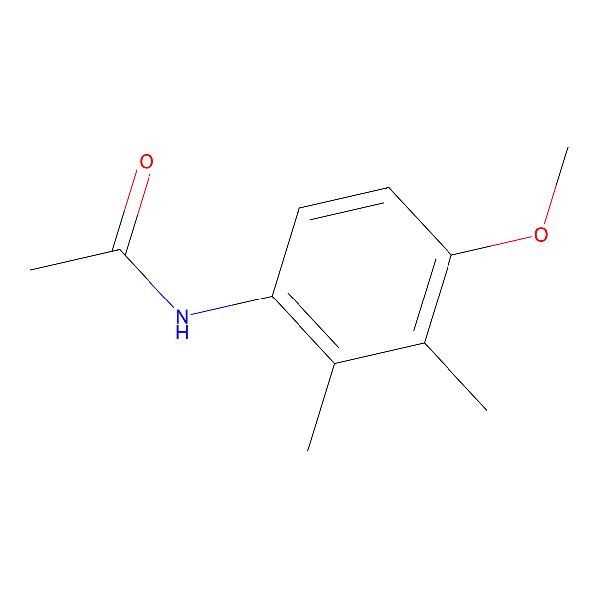 N-(4-Methoxy-2,3-dimethylphenyl)acetamide molecular structure, CAS 74783-55-4