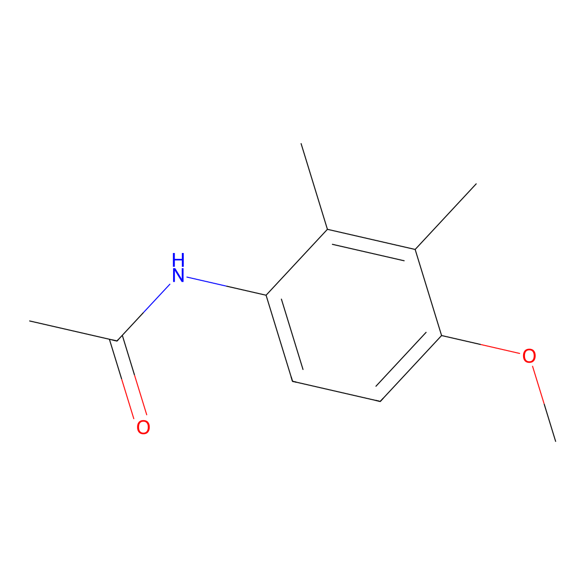 N-(4-Methoxy-2,3-dimethylphenyl)acetamide molecular structure, CAS 74783-55-4