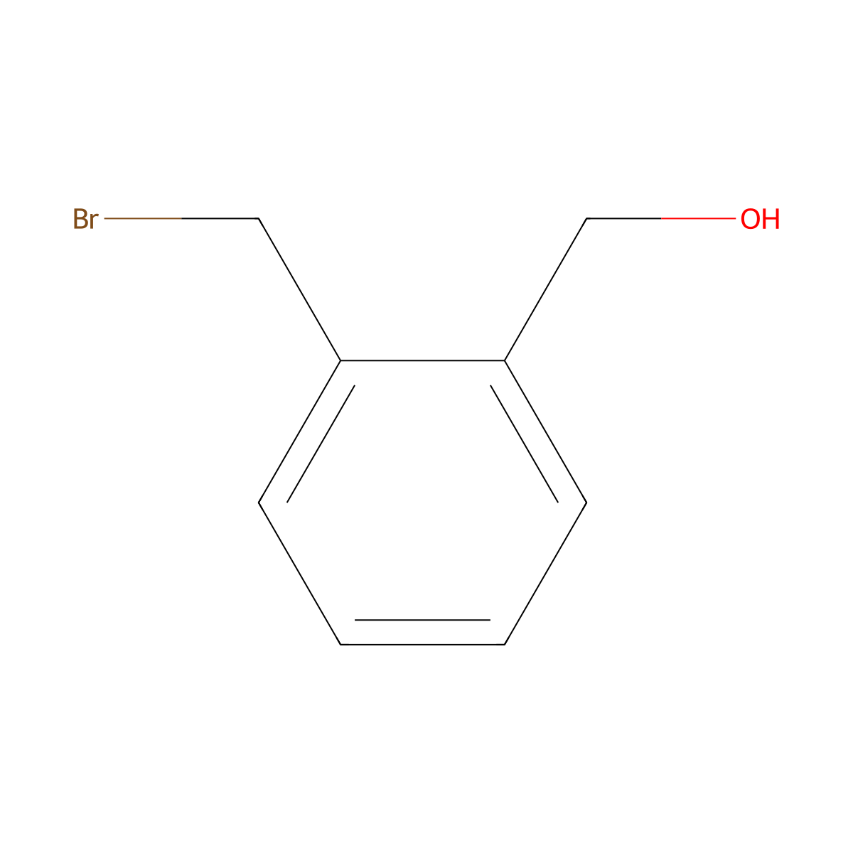 2-(Bromomethyl)benzyl alcohol molecular structure, CAS 74785-02-7