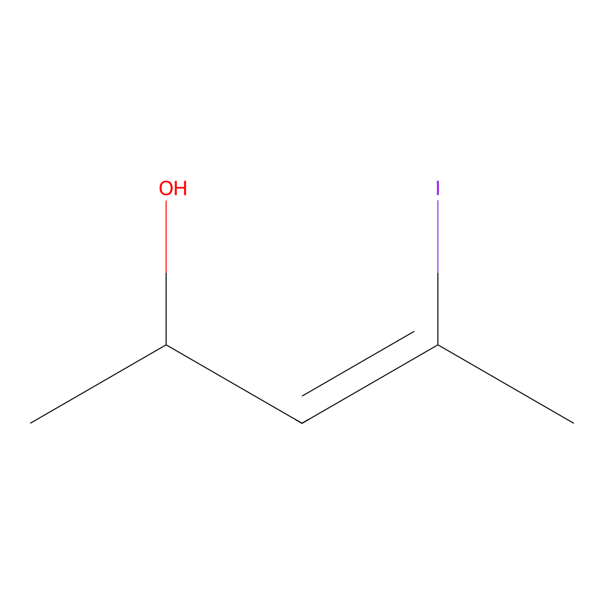 (Z)-4-Iodo-3-penten-2-OL molecular structure, CAS 74785-05-0