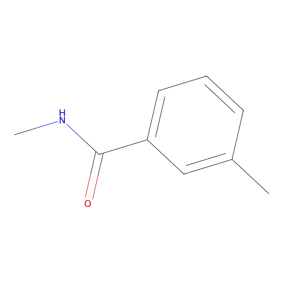 N,3-dimethylbenzamide molecular structure, CAS 74786-81-5