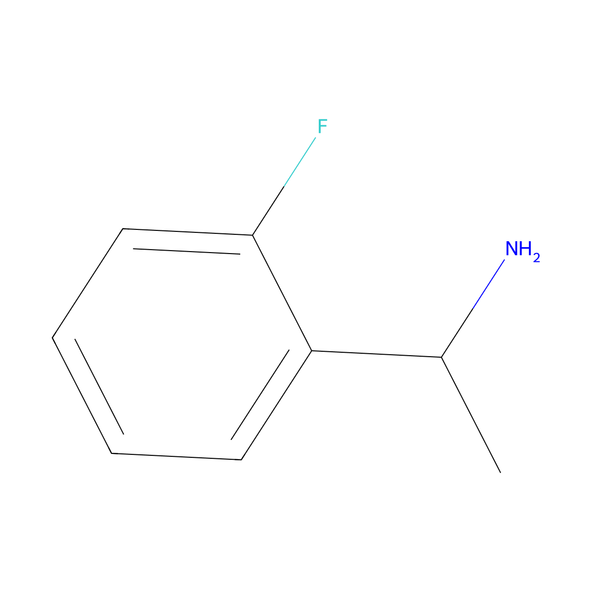 (1R)-1-(2-Fluorophenyl)ethylamine molecular structure, CAS 74788-44-6
