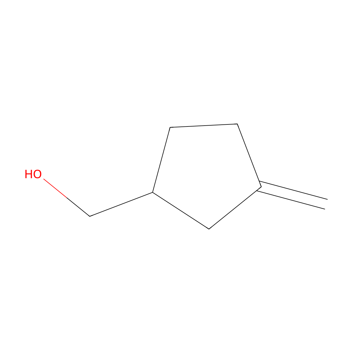 (3-Methylenecyclopentyl)methanol molecular structure, CAS 74793-20-7