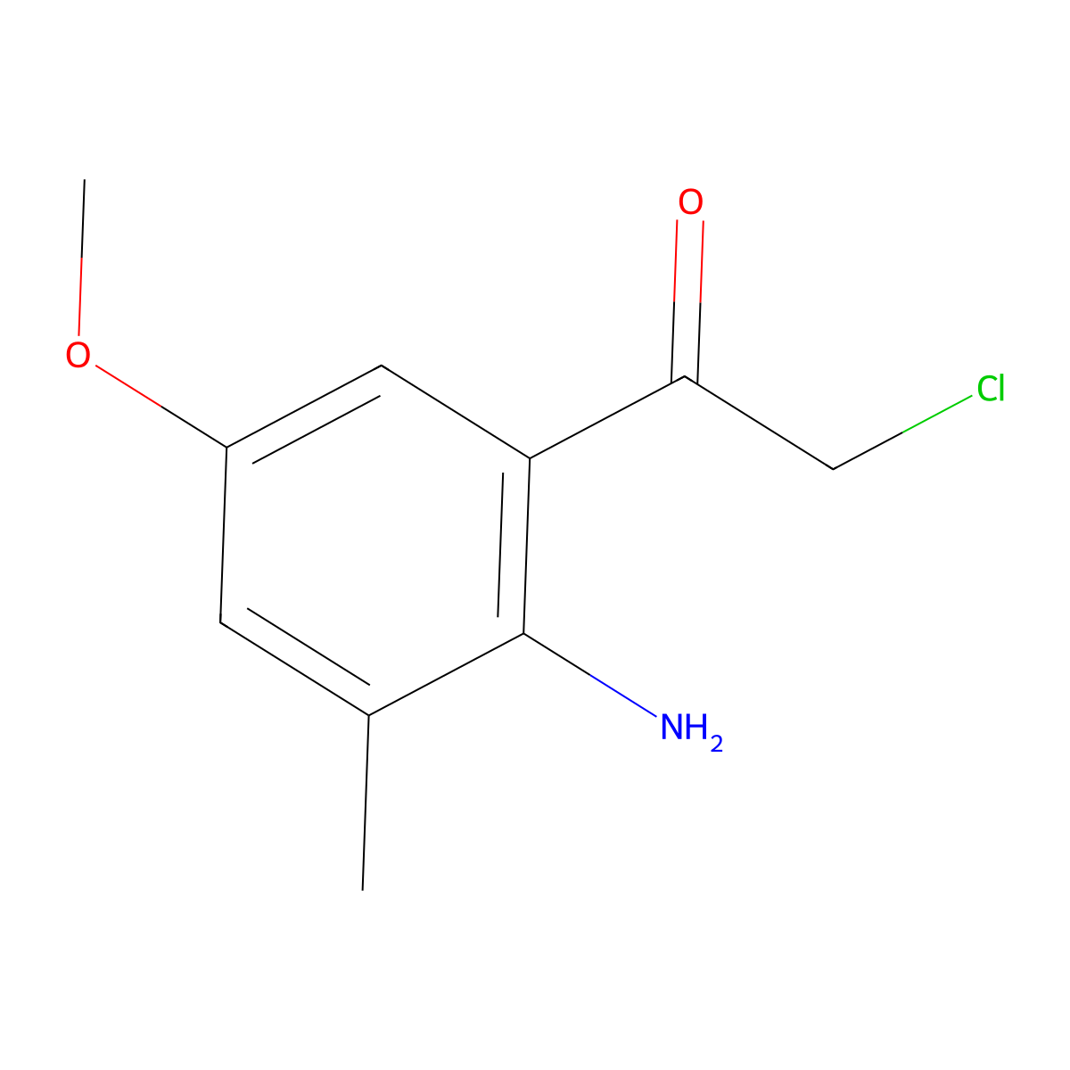 1-(2-Amino-5-methoxy-3-methylphenyl)-2-chloroethan-1-one molecular structure, CAS 74798-63-3