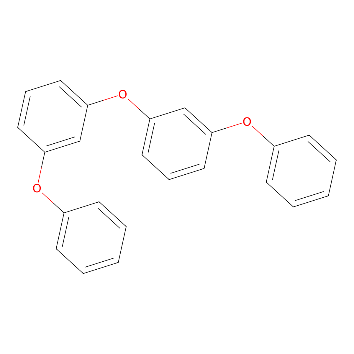 Bis(m-phenoxyphenyl) ether molecular structure, CAS 748-30-1