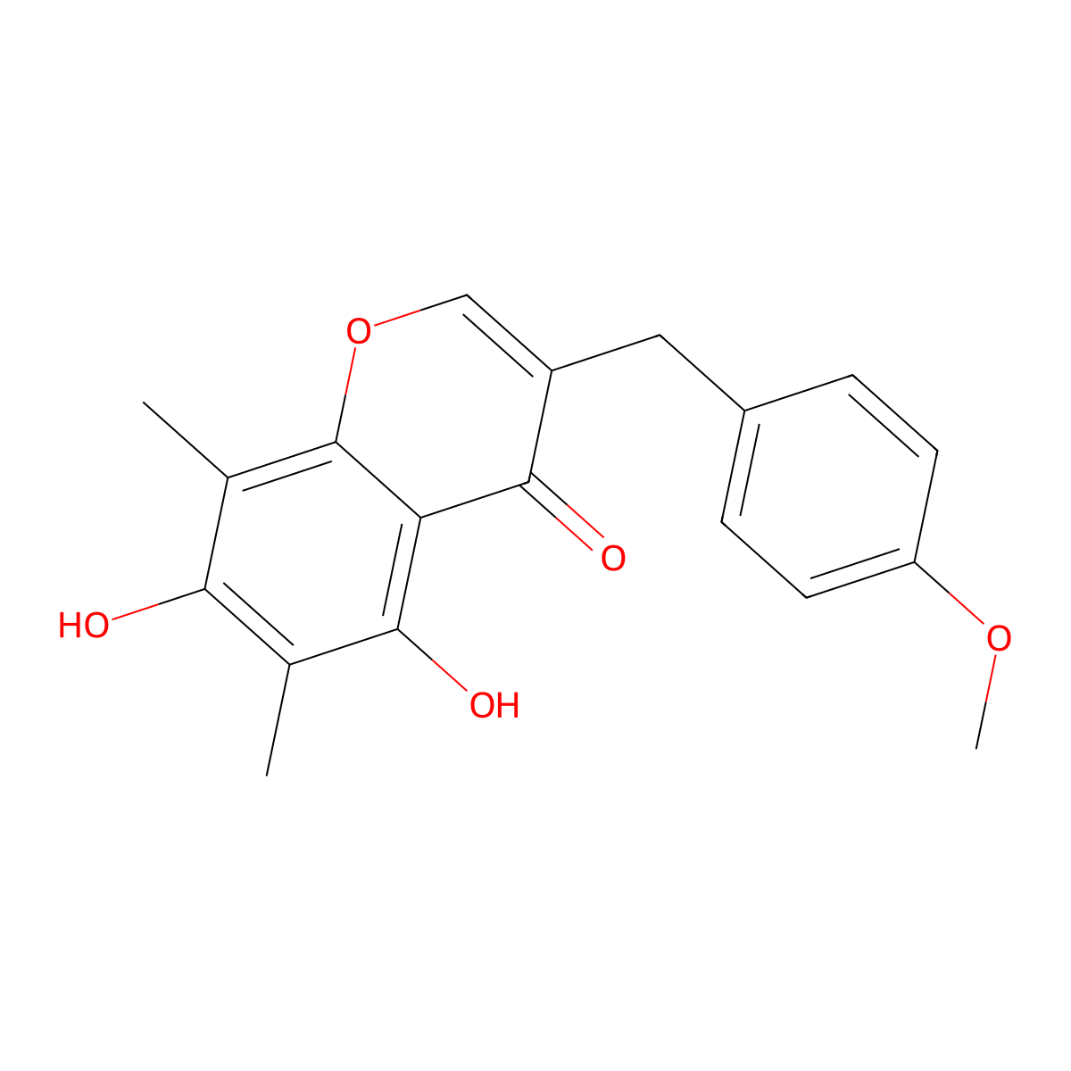 Methylophiopogonone B molecular structure, CAS 74805-89-3