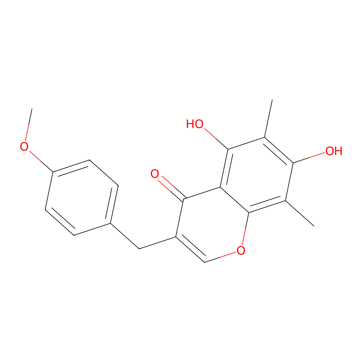 Methylophiopogonone B molecular structure, CAS 74805-89-3