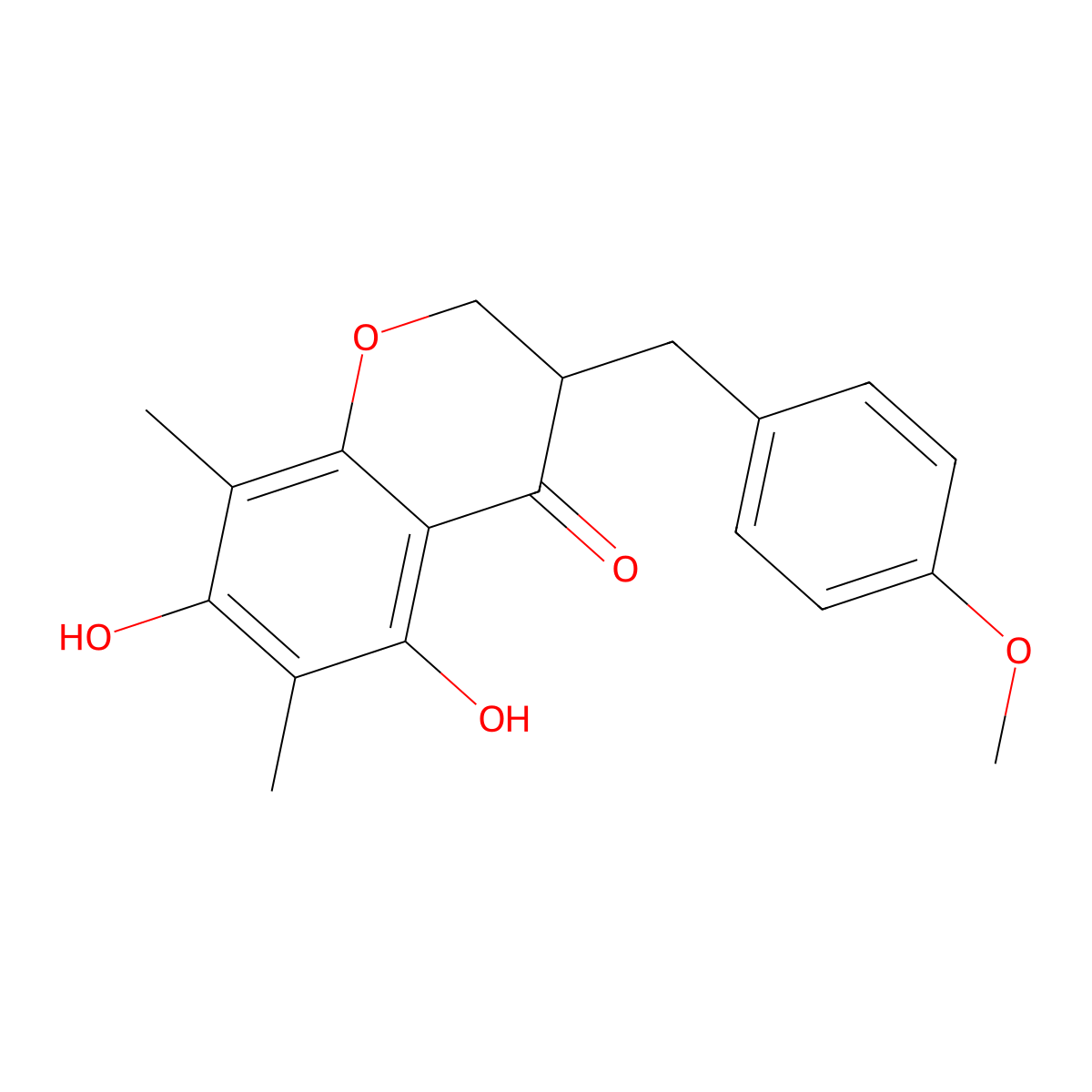 Methylophiopogonanone B molecular structure, CAS 74805-91-7