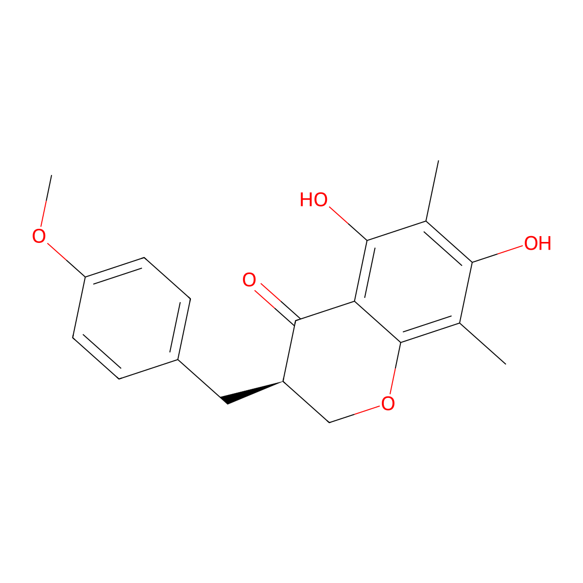 Methylophiopogonanone B molecular structure, CAS 74805-91-7
