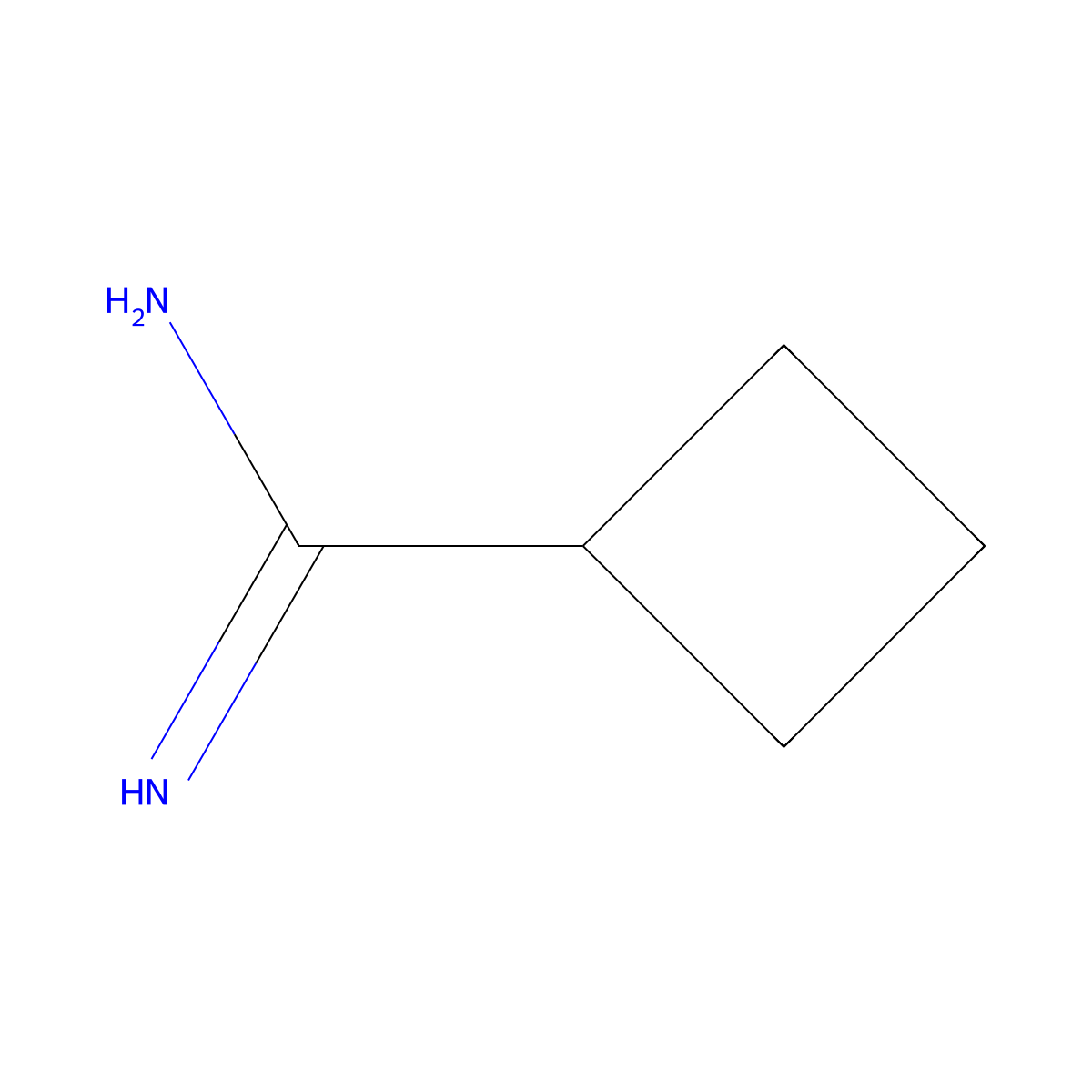 Cyclobutanecarboxamidine molecular structure, CAS 748081-82-5