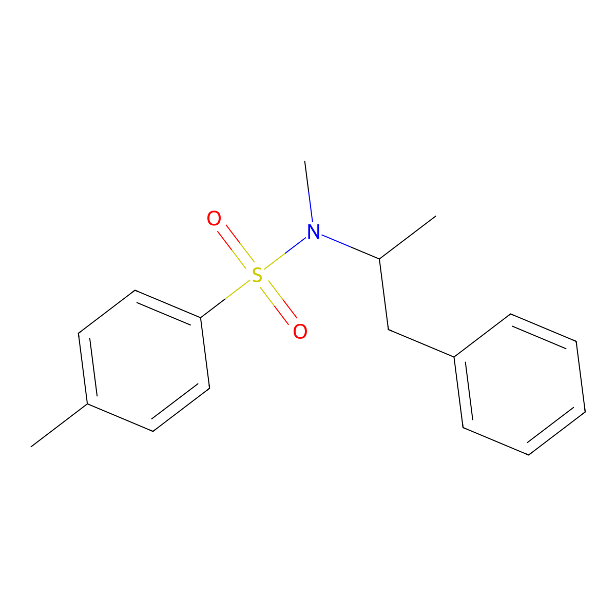 N,4-Dimethyl-N-[(S)-alpha-methylphenethyl]benzenesulfonamide molecular structure, CAS 74810-23-4
