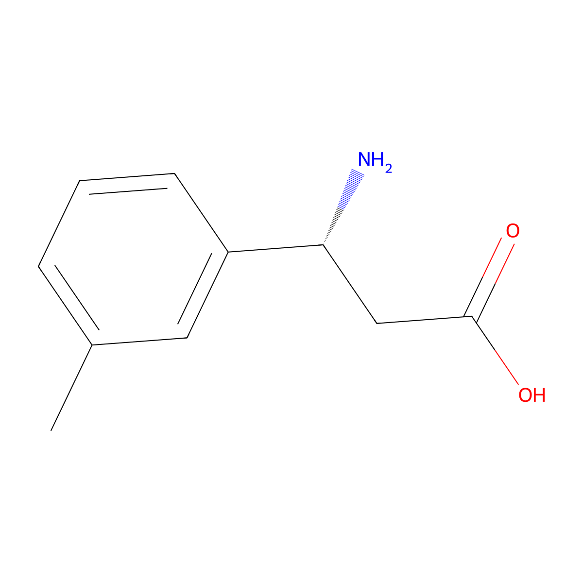 (r)-3-(m-Tolyl)-beta-alanine molecular structure, CAS 748128-33-8