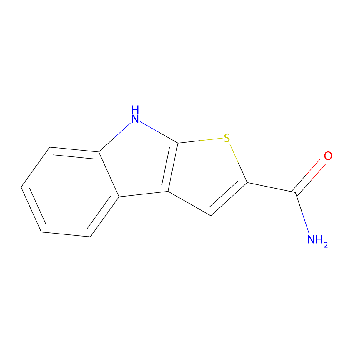 8H-Thieno[2,3-b]indole-2-carboxamide molecular structure, CAS 748133-81-5
