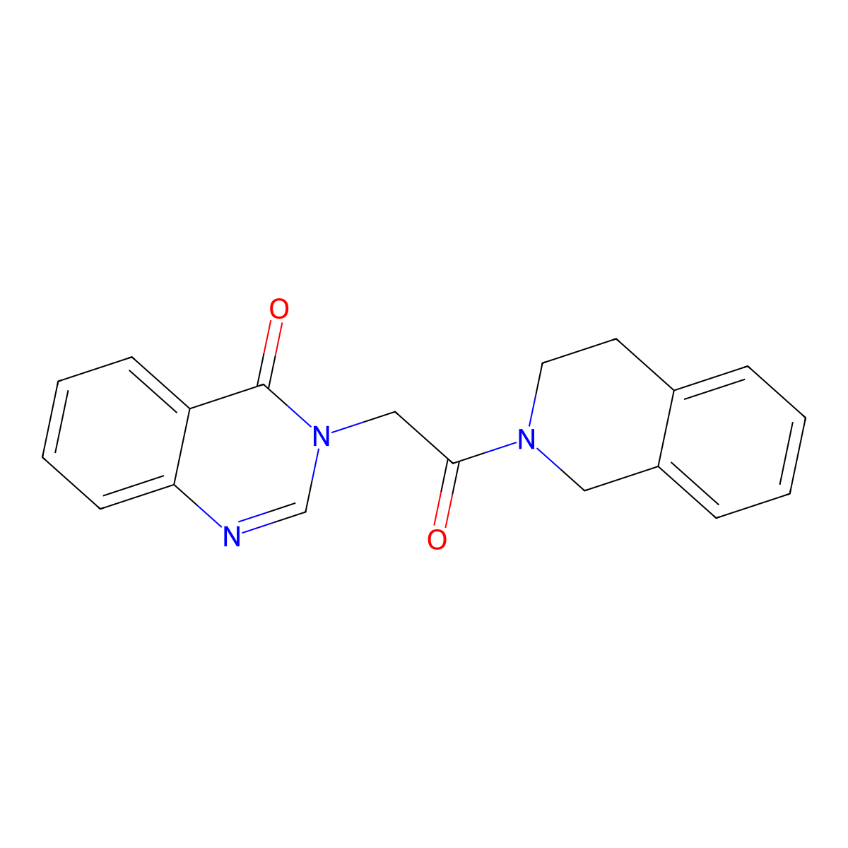 3-[2-(3,4-dihydroisoquinolin-2(1H)-yl)-2-oxoethyl]quinazolin-4(3H)-one molecular structure, CAS 748136-33-6