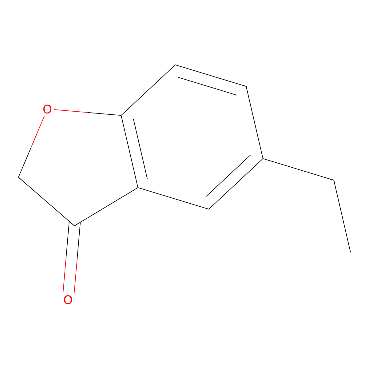 5-Ethylbenzofuran-3(2H)-one molecular structure, CAS 74815-18-2