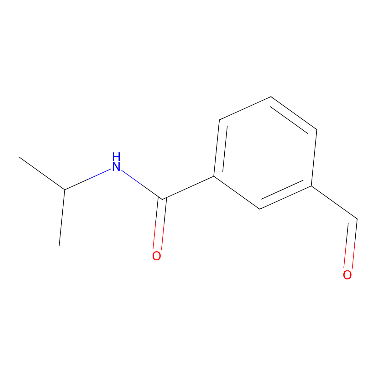 3-formyl-N-isopropylbenzamide molecular structure, CAS 74815-33-1