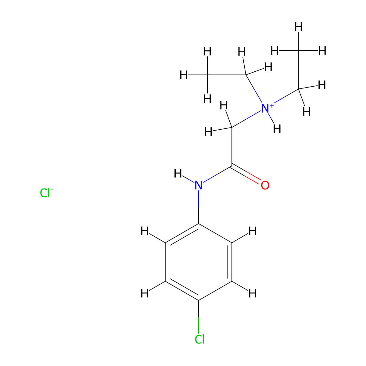 N-(4-Chlorophenyl)-N~2~,N~2~-diethylglycinamide--hydrogen chloride (1/1) molecular structure, CAS 74816-28-7