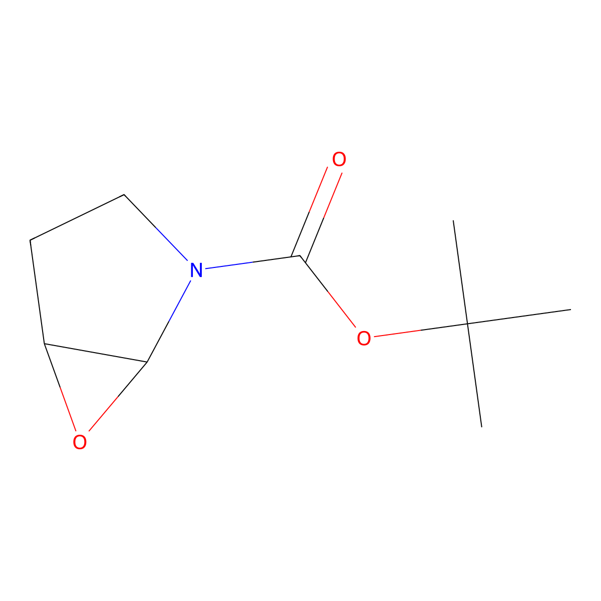 tert-Butyl 6-oxa-2-azabicyclo[3.1.0]hexane-2-carboxylate molecular structure, CAS 748184-09-0