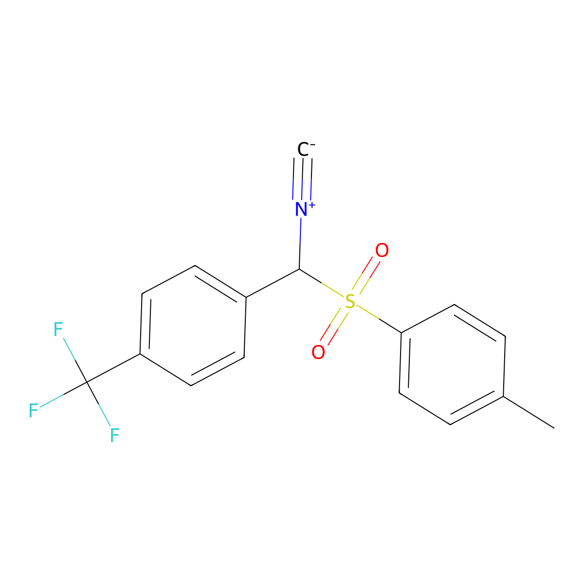 [1-(4-Trifluoromethylphenyl)-1-tosyl]methyl isocyanide molecular structure, CAS 748187-71-5