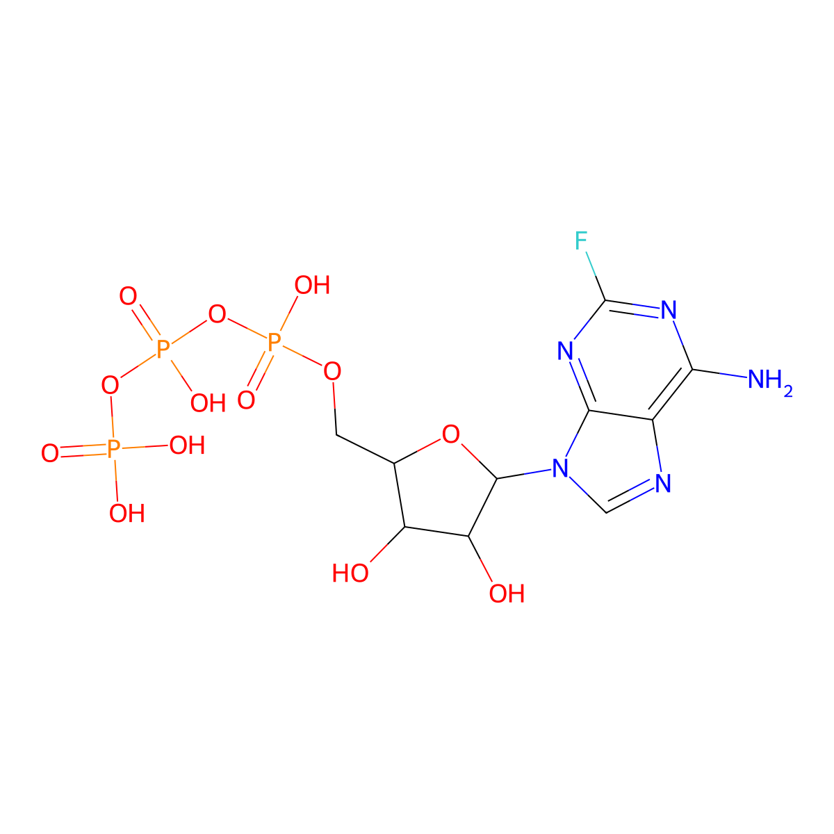 2-Fluoro-araatp molecular structure, CAS 74832-57-8