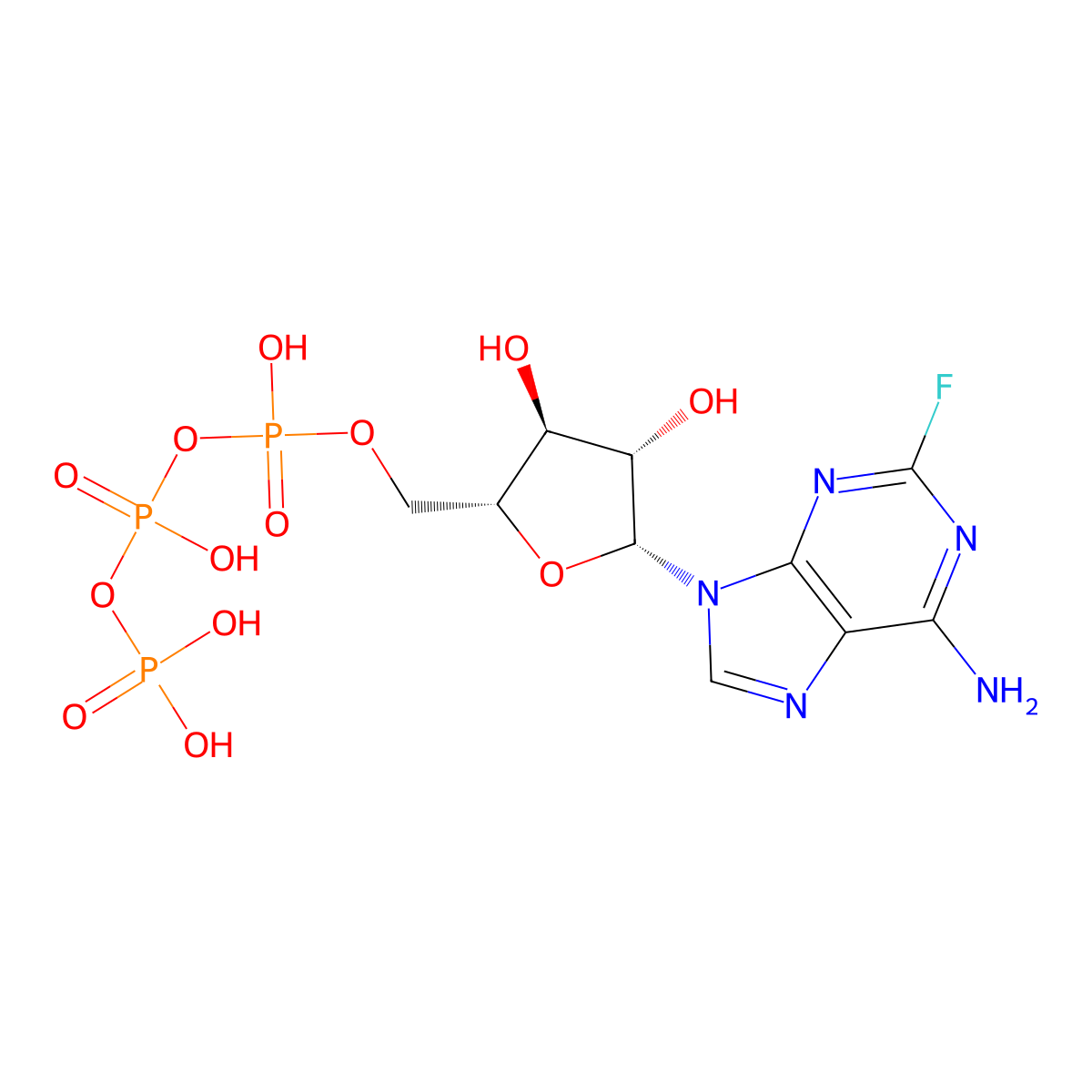 2-Fluoro-araatp molecular structure, CAS 74832-57-8
