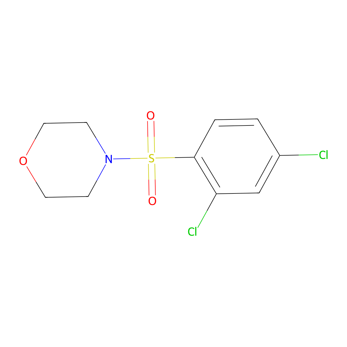 4-(2,4-Dichlorophenylsulfonyl)morpholine molecular structure, CAS 74832-72-7