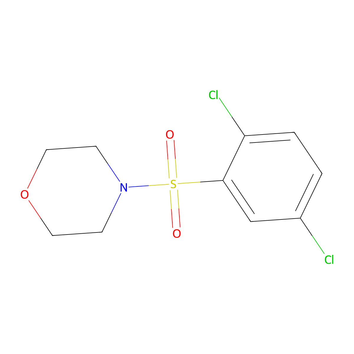 4-(2,5-Dichlorophenyl)sulfonylmorpholine molecular structure, CAS 74832-74-9