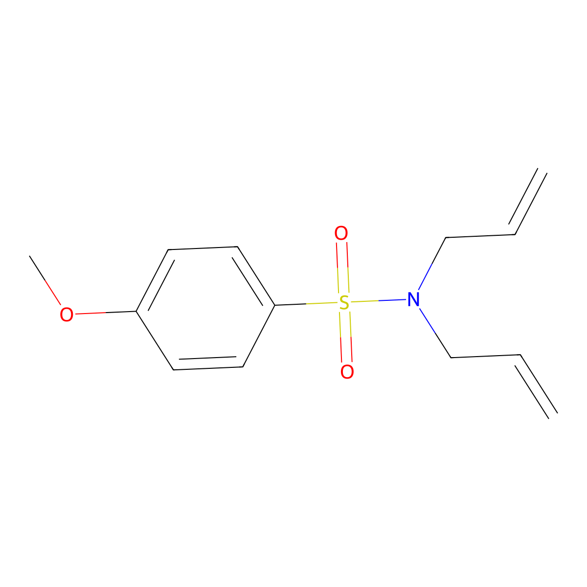 [(4-Methoxyphenyl)sulfonyl]diprop-2-enylamine molecular structure, CAS 74832-79-4